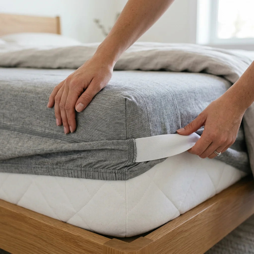 Zen Office Sanctuary Bundle - Grounding Fitted Sheet + Mouse Pad Set