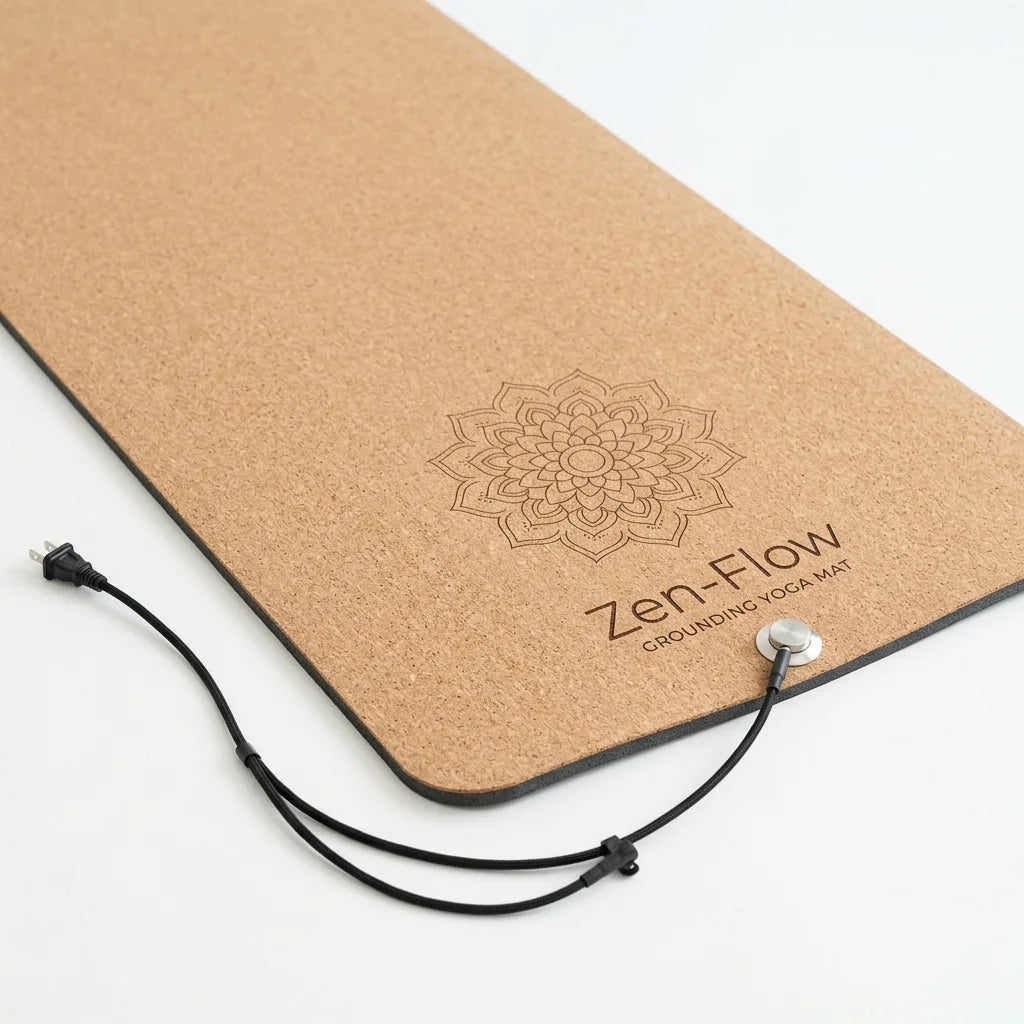 Zen-Flow Grounding Yoga Mat - Natural Cork & Earth Connection