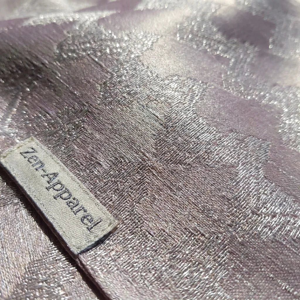 Zen-Apparel Silver Silk Pajamas