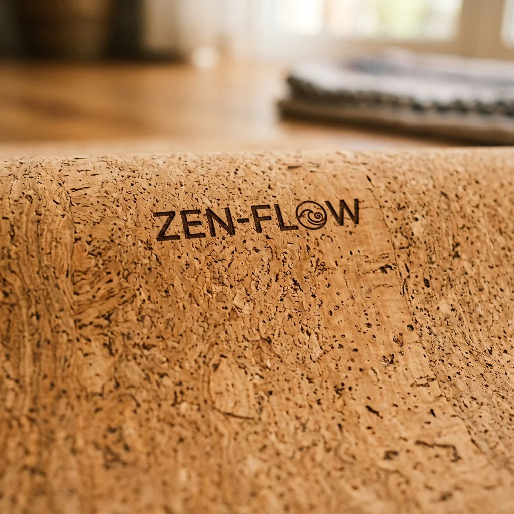 Zen-Flow Grounding Yoga Mat - Natural Cork & Earth Connection