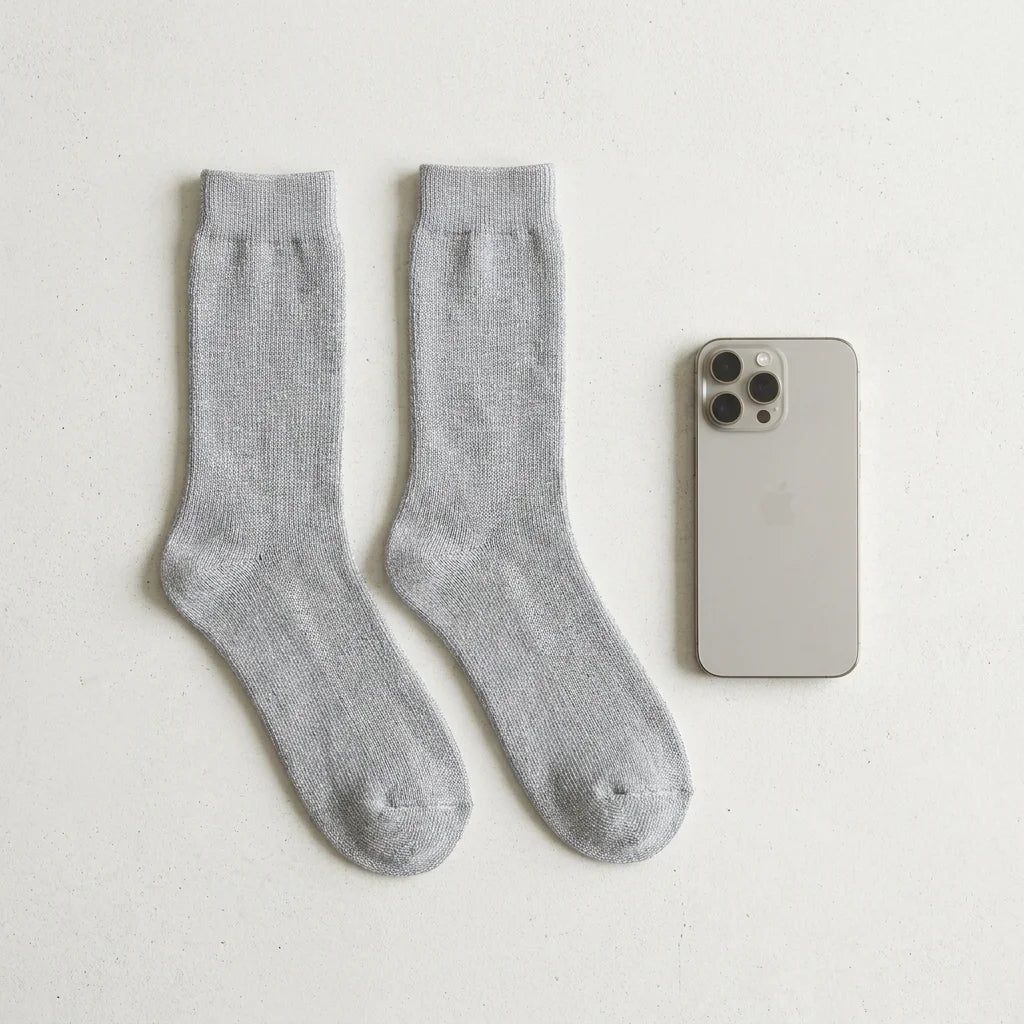Meridian Energy Grounding Socks - Silver-Woven Vitality